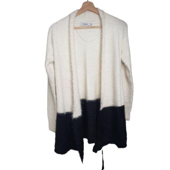 Conbipel Sweater‎ Cardigan Black & White Women's Size Small - Picture 3 of 7